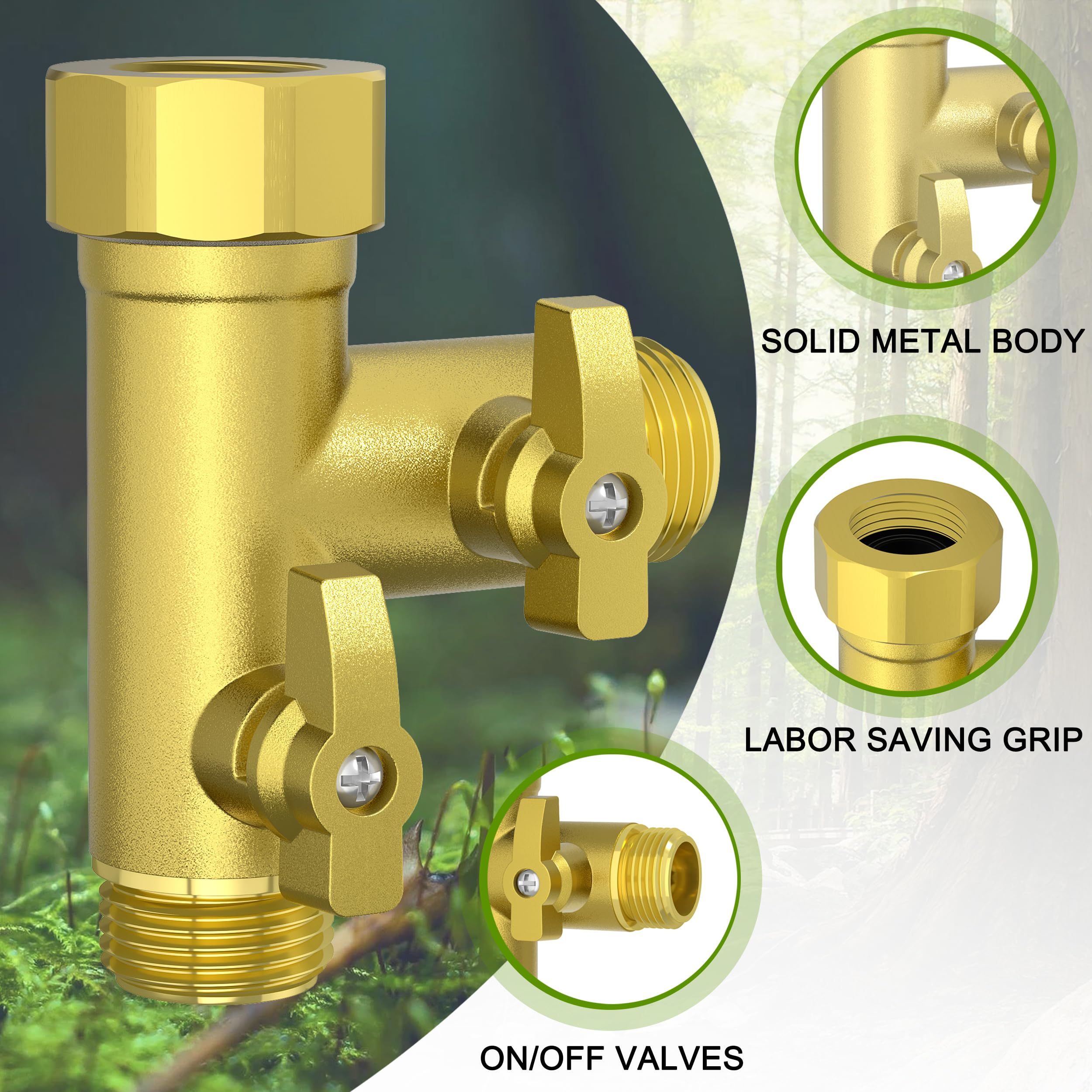 SANTONG silicone washers included ensure a tight seal and leak prevention.