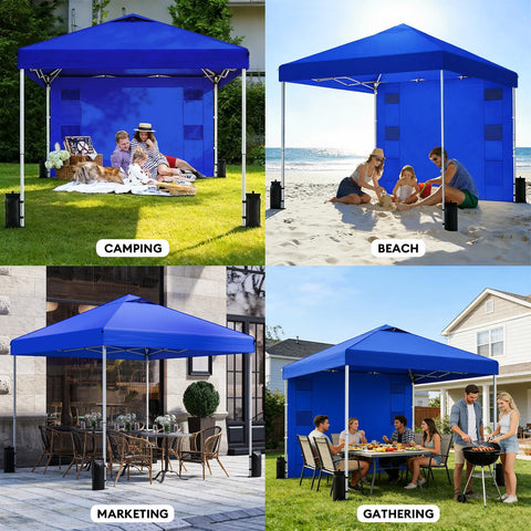 SANWAY interior shows spacious 100 sq ft shade area