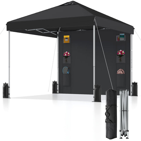 SANWAY 10x10 pop-up canopy with sidewalls, quick setup and ample shade for events
