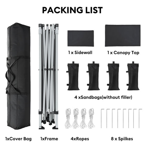 SANWAY canopy frame and top illustrating sturdy assembly for windy days