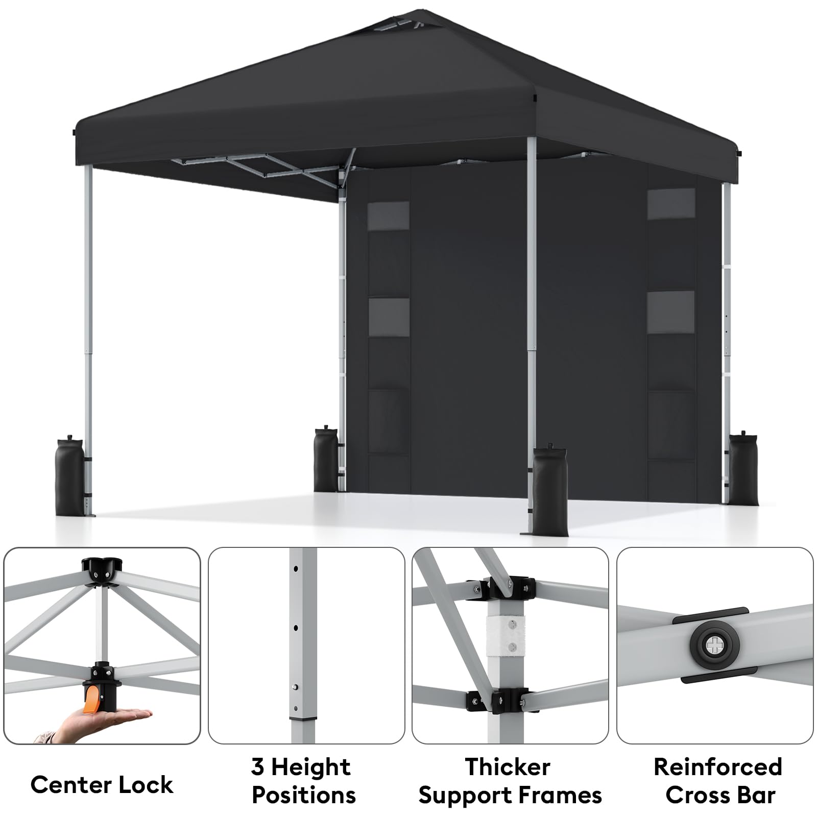SANWAY canopy with carry bag showing easy transport to campsites and beaches