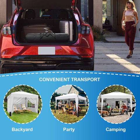 SANWAY compact folding storage demonstrates easy packing after use.