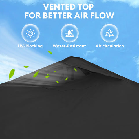 SANWAY interior height over 9 feet with 100-square-foot shade area