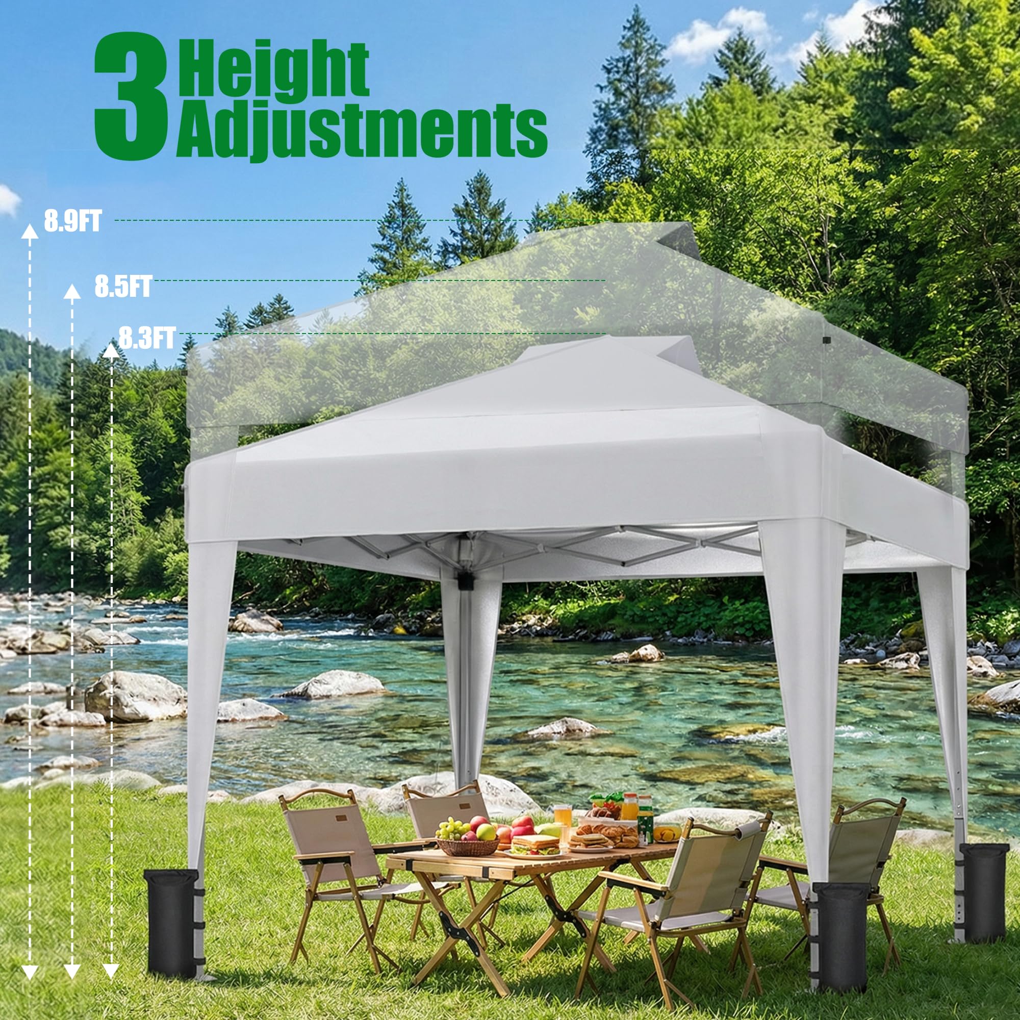 SANWAY one button lock system enables tool free canopy assembly