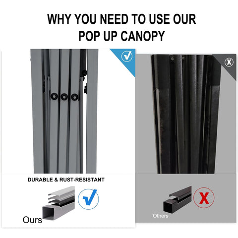 SANWAY reinforced corner hooks enhance canopy stability