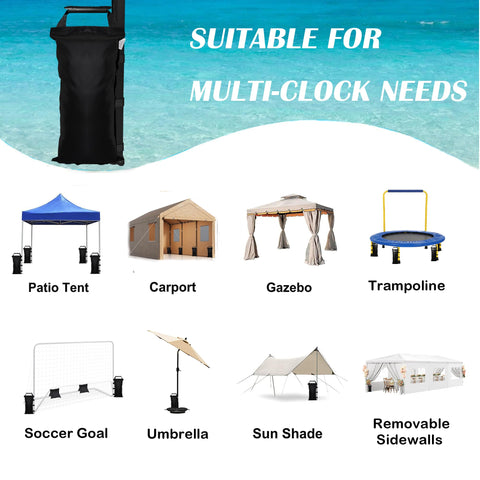SANWAY versatile weights suitable for tents, gazebos, umbrellas, and markets.