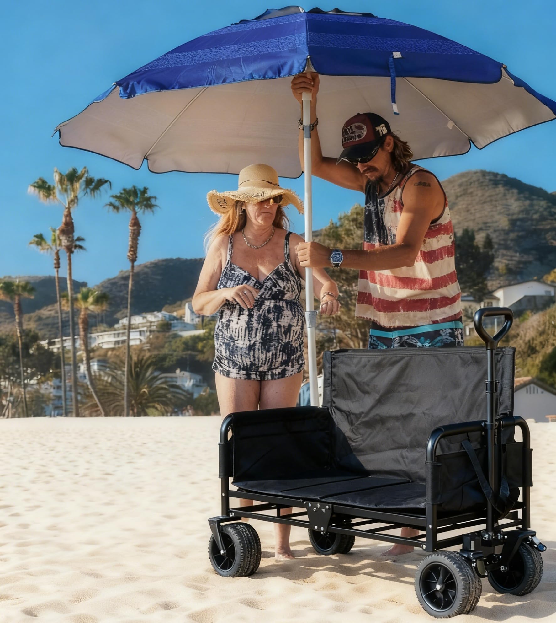 SANYCASA front wheels with dual brakes for stability