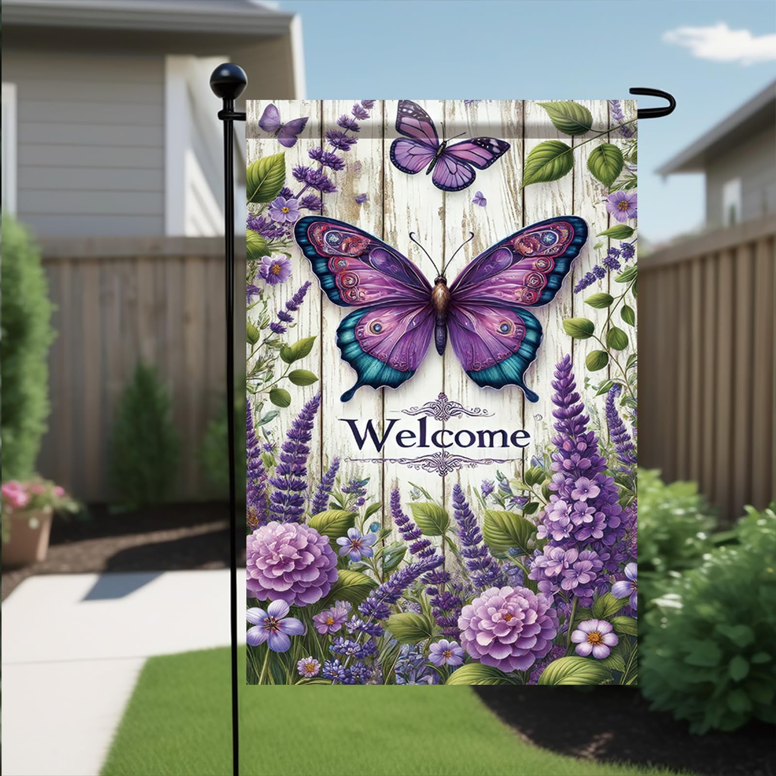 Saoplasa 12x18 garden flag stand-compatible for easy setup