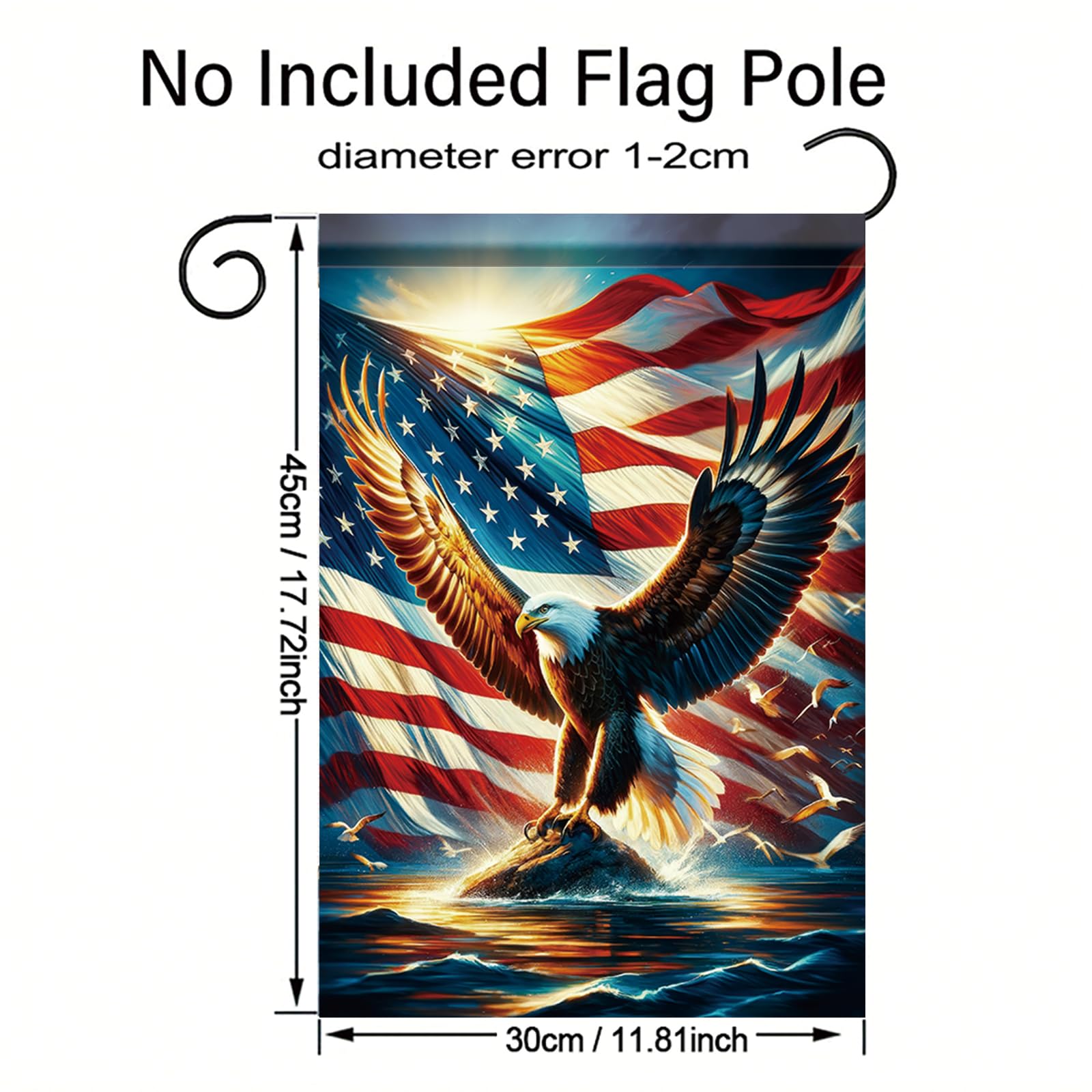 Saoplasa 4th of July garden flag elevates outdoor celebration aesthetics