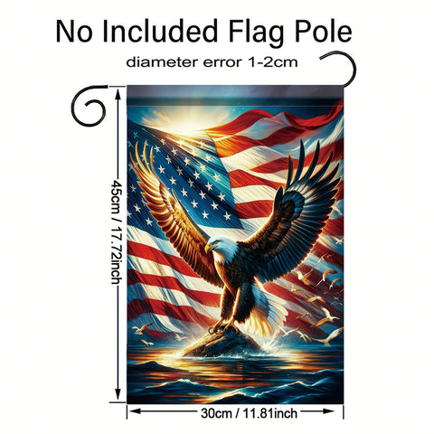 Saoplasa 4th of July garden flag elevates outdoor celebration aesthetics