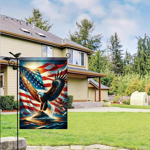 Saoplasa Double-sided red white blue flag for versatile display