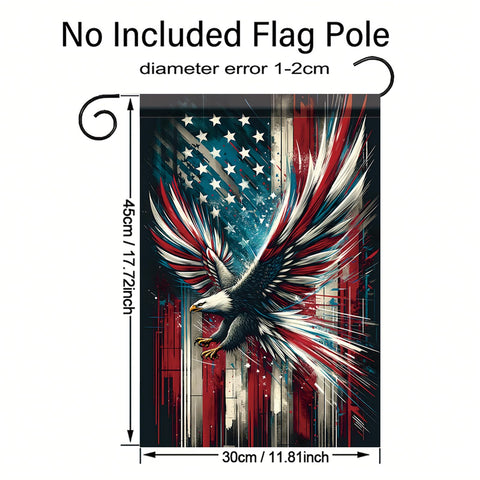 Saoplasa flagpole-ready patriotic flag easily slides onto standard poles for quick setup.