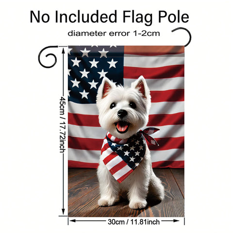 Saoplasa gift-ready flag for American pride and pet lovers.