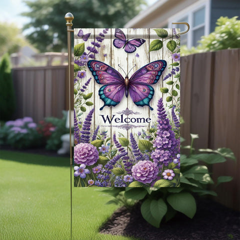 Saoplasa lavender butterfly pattern close-up highlighting spring color
