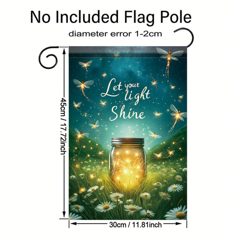 Saoplasa outdoor flag creates inviting focal point outdoors.