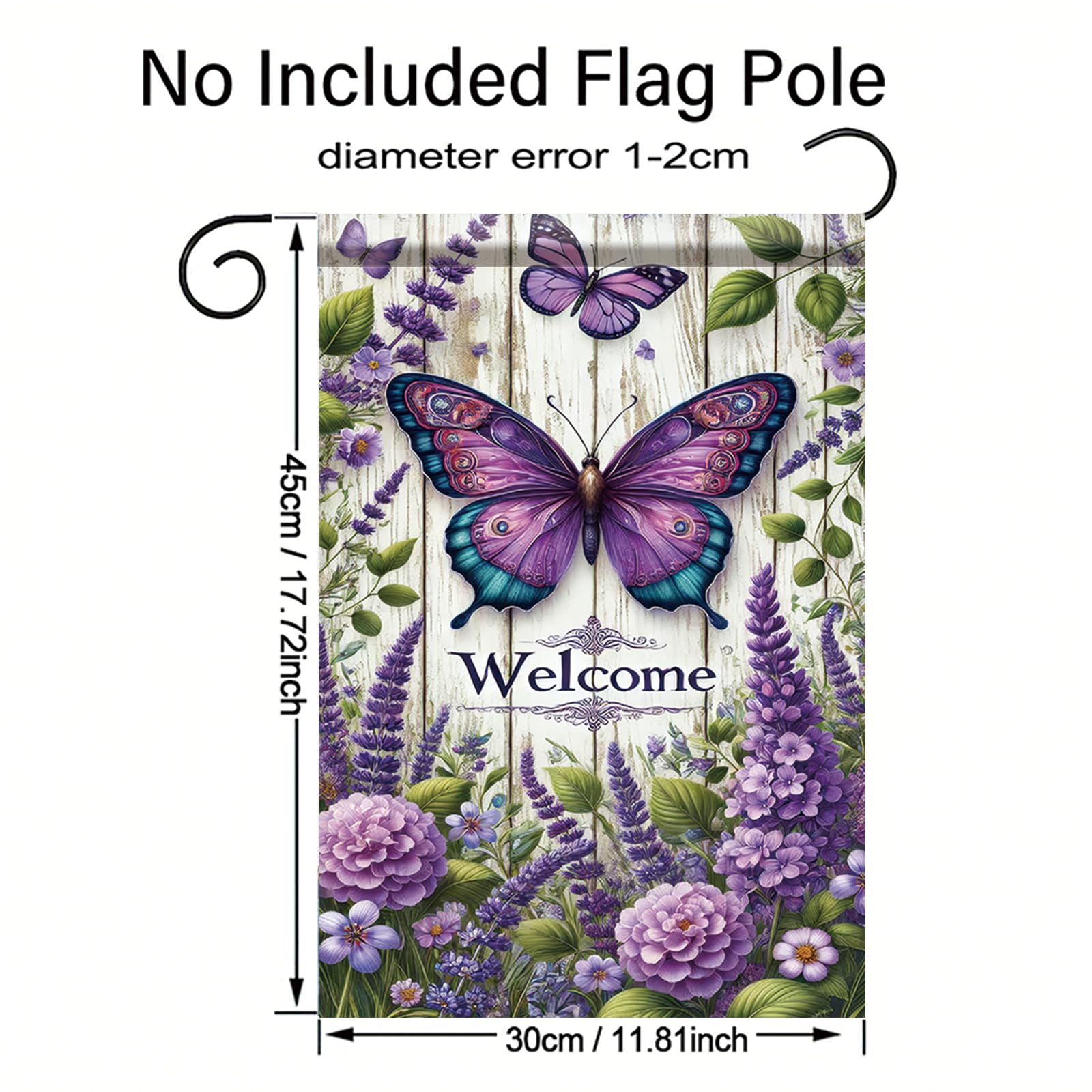 Saoplasa patio garden flag with vivid color display for outdoor charm