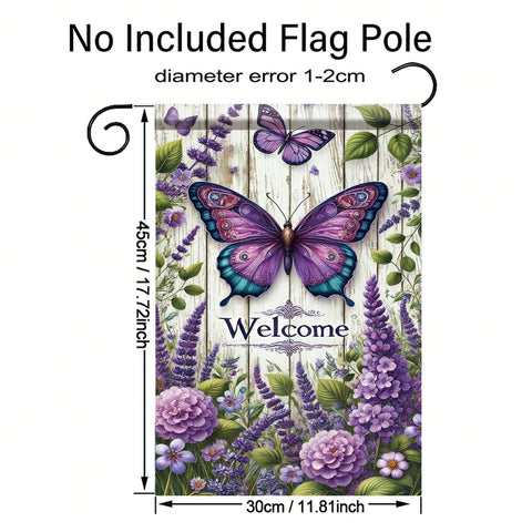 Saoplasa patio garden flag with vivid color display for outdoor charm