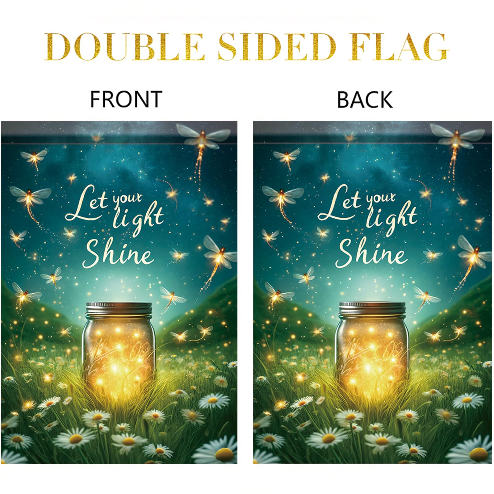 Saoplasa 12x18 flag banner adds seasonal charm.