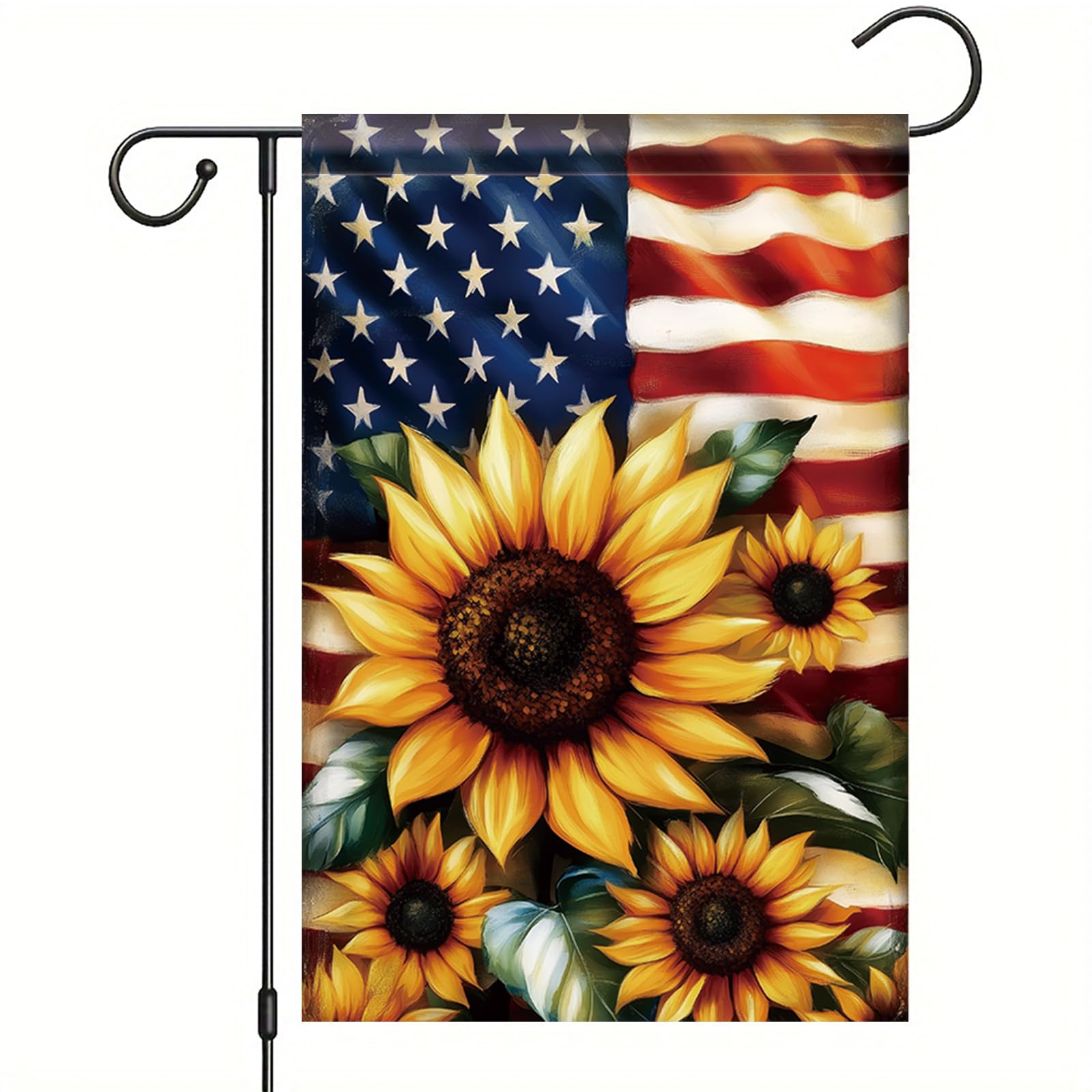 Saoplasa sunflower garden flag double-sided for vivid outdoor display.