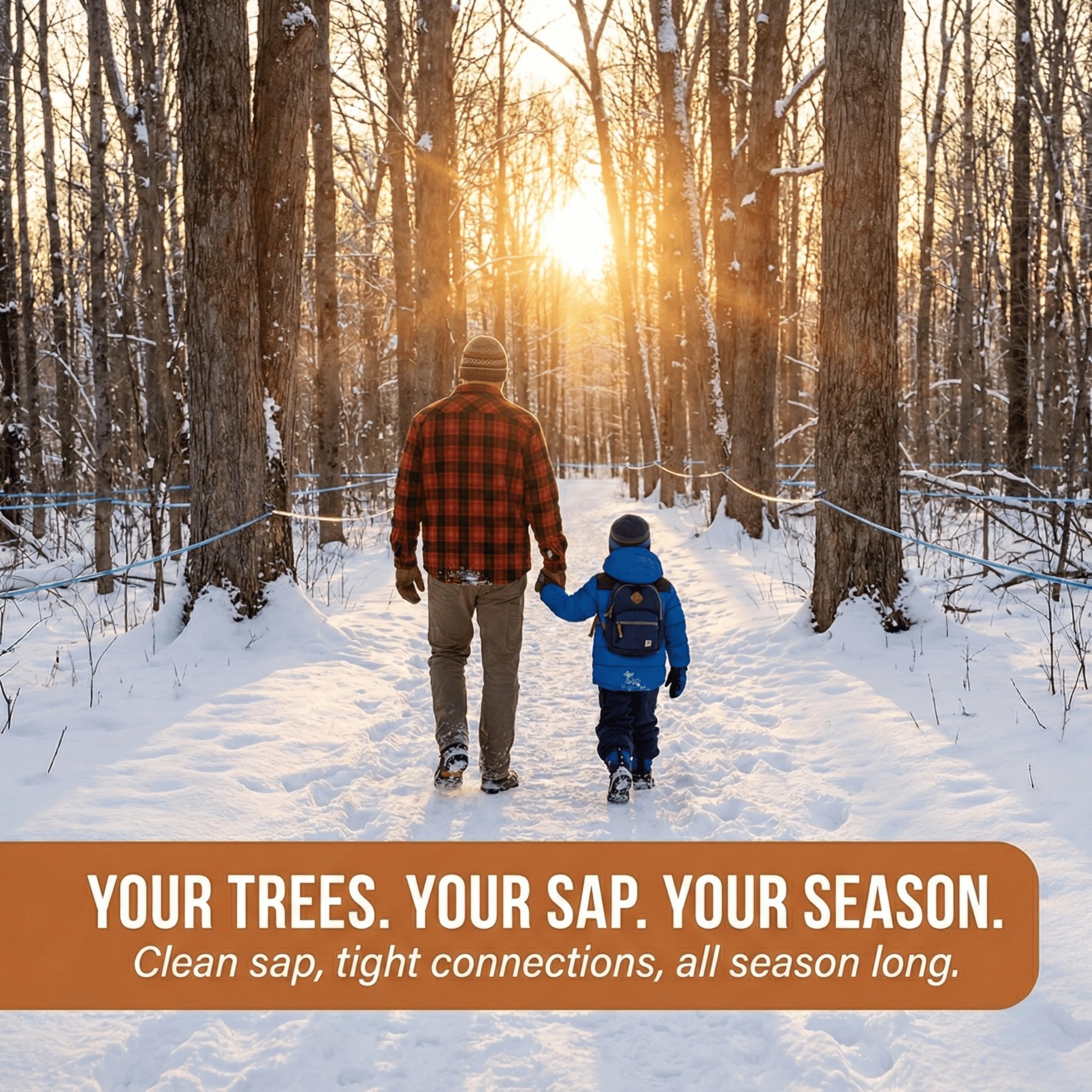 Sap Happy Sugarin Supplies tubing offers an exceptional bond to fittings, reducing leaks