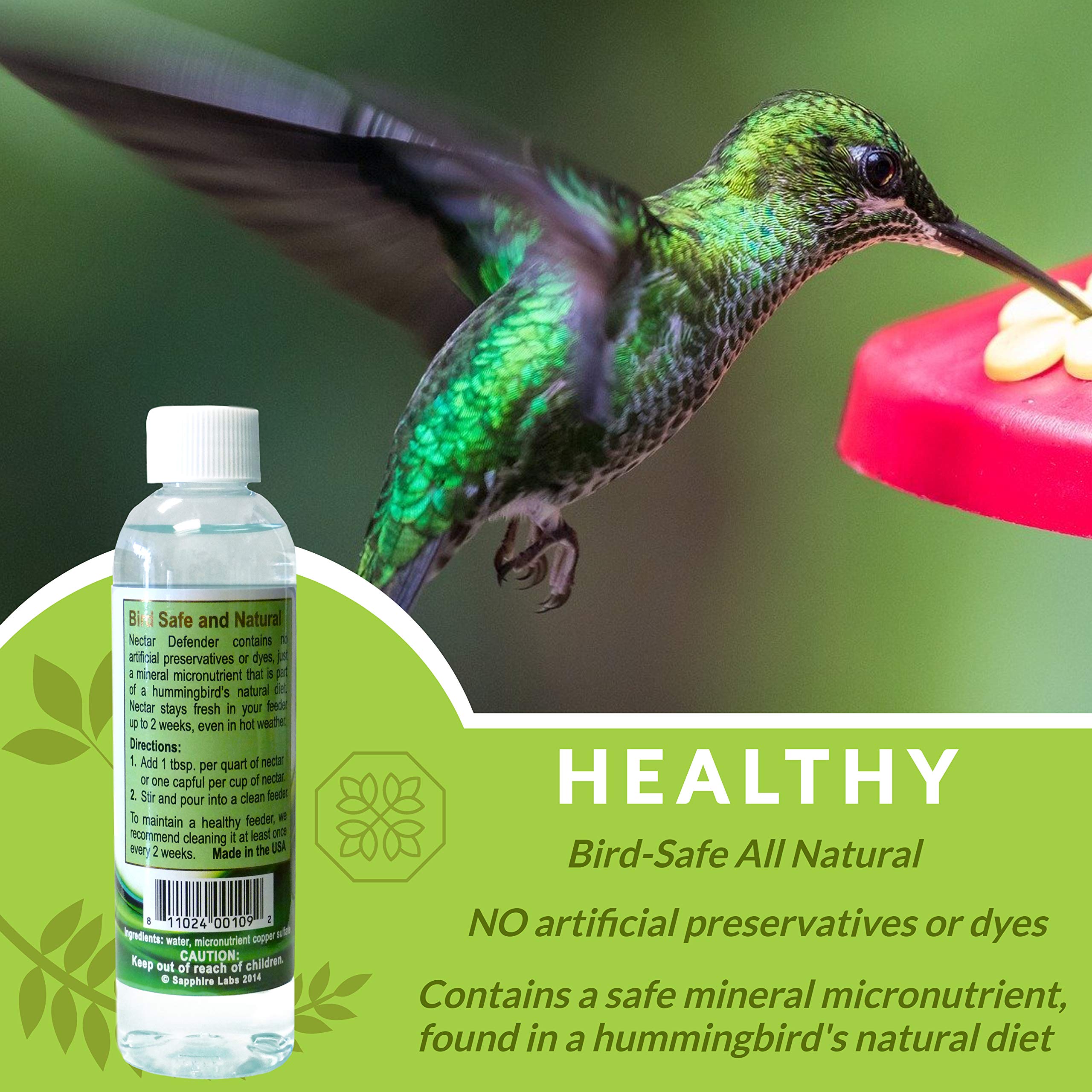 Sapphire Labs Nectar Defender dispense-cap facilitates quick nectar mixing