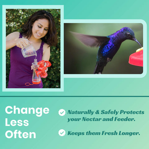 Sapphire Labs Nectar Defender two-pack protects nectar longer for busy feeders
