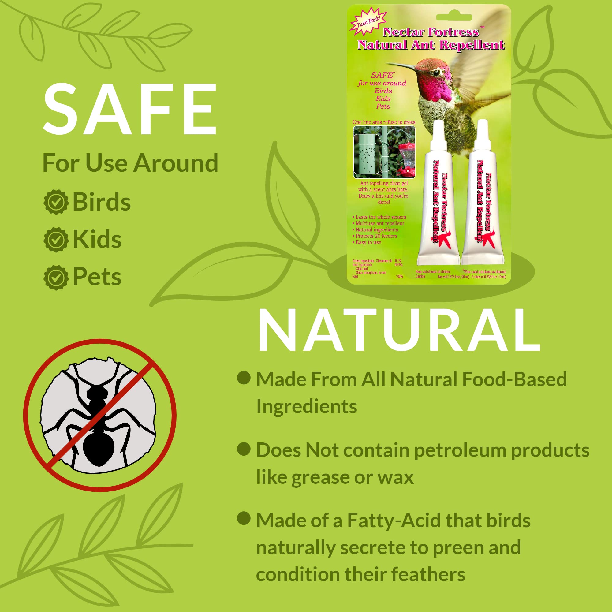 Sapphire Labs Nectar Fortress ant guard beehive protection keeps ants away from entrances.