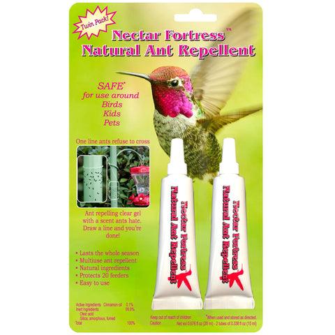 Sapphire Labs Nectar Fortress ant guard bottle pour demonstrates easy gel-line ant deterrence.