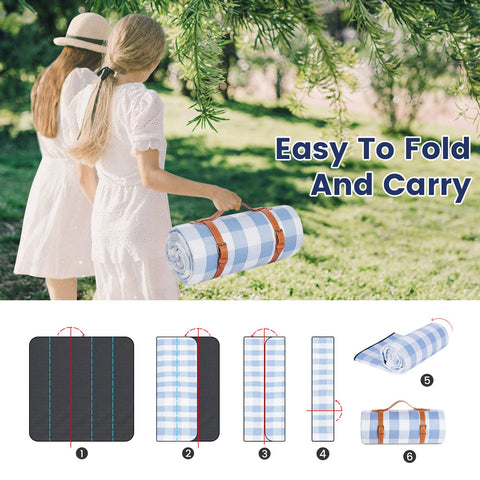 Sapsisel family picnic on blanket for outdoor gatherings.