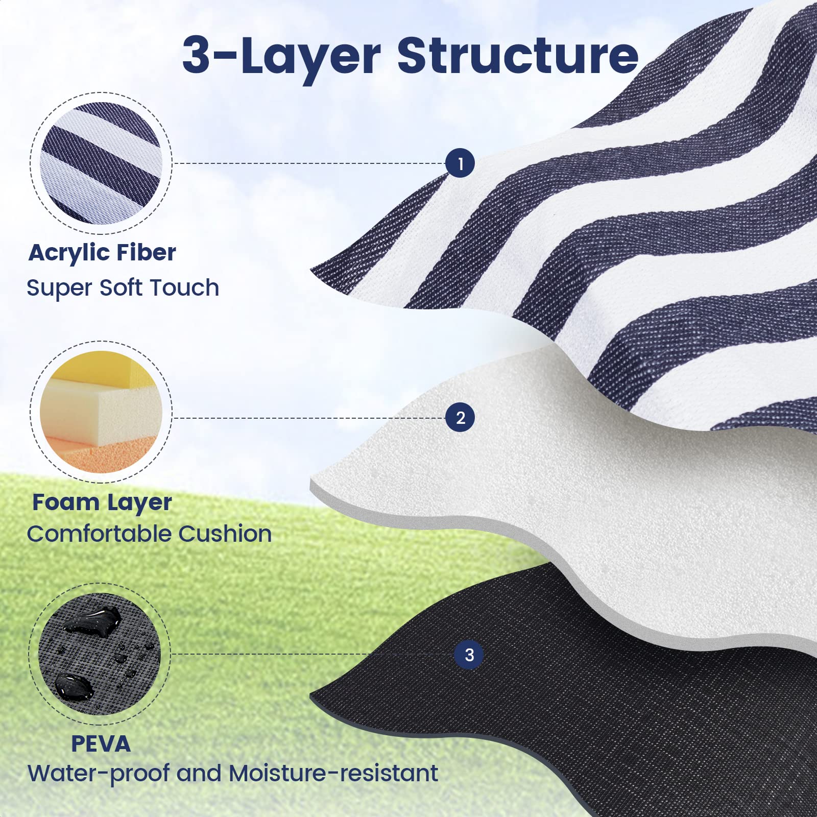 Sapsisel foldable roll with belt for easy packing and transport