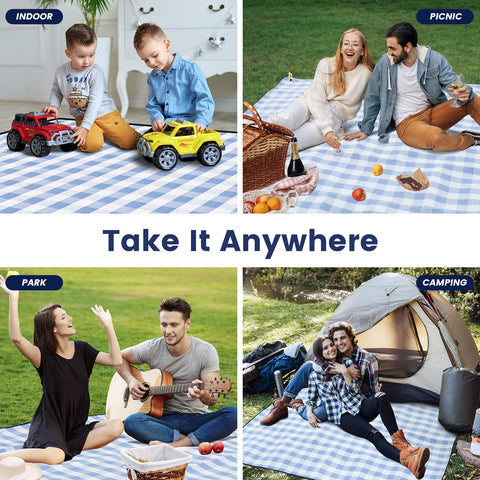 Sapsisel indoor-outdoor blanket doubles as a kids' play mat.