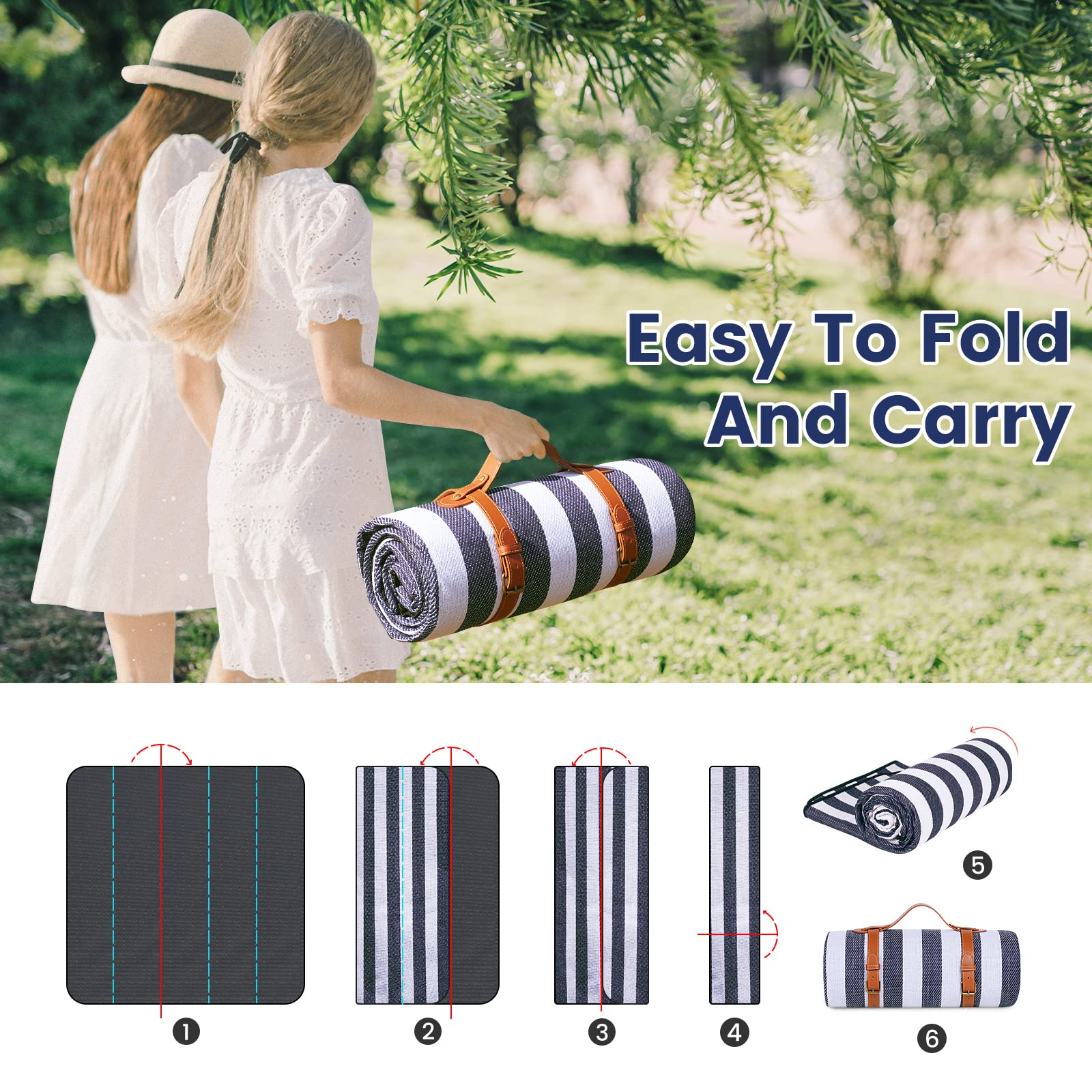 Sapsisel blanket suitable for beach, park, camping and indoor play