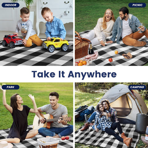 Sapsisel multi-use blanket suitable for beach, park, camping, or indoor play