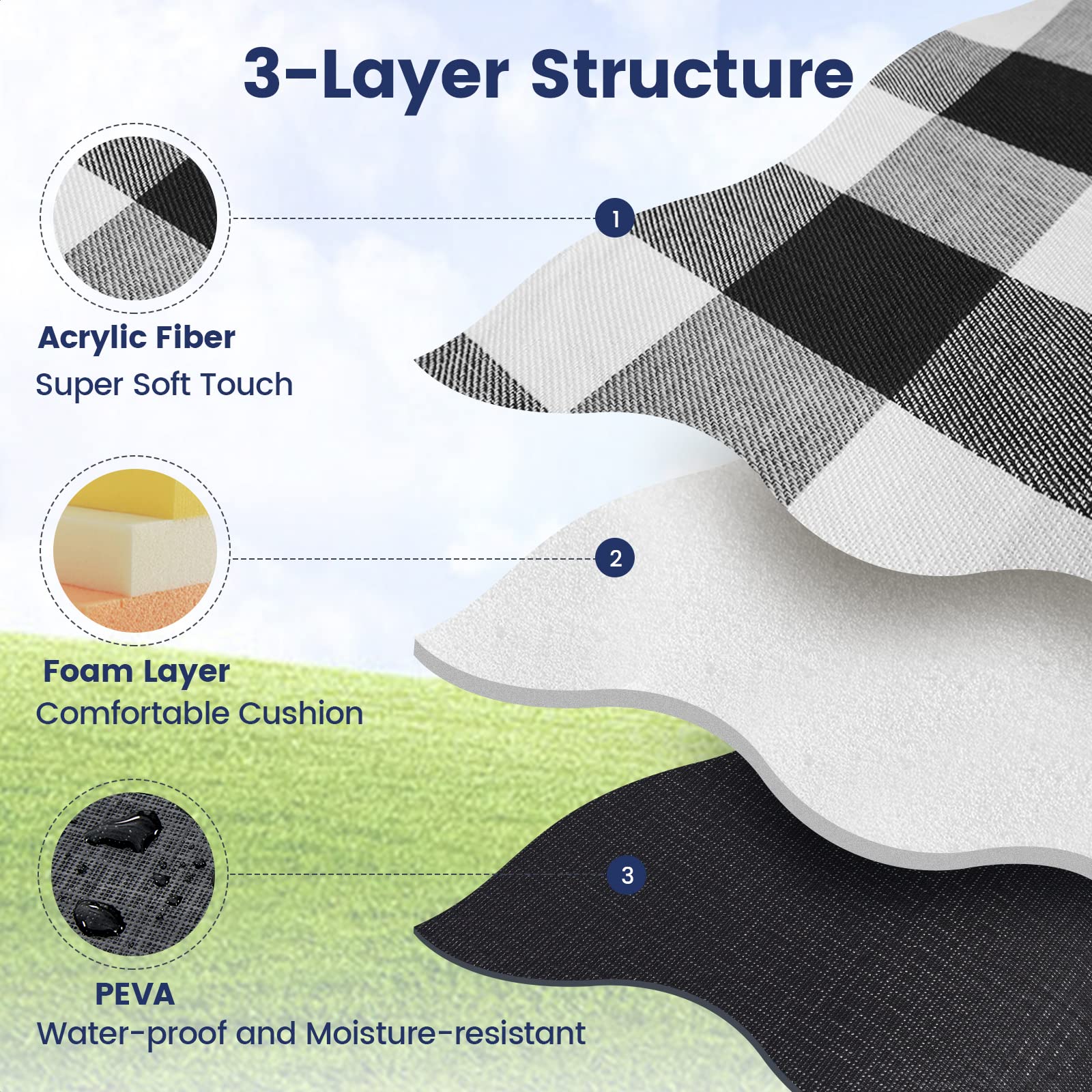 Sapsisel soft acrylic top surface ideal for lounging in sun