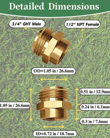 Saranice brass adapter no-leak design shown in a close shot