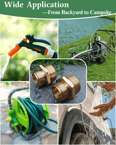 SARANICE durable brass water connector resists rust outdoors.