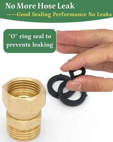 Saranice O-ring seal minimizes drips and keeps connections tight.