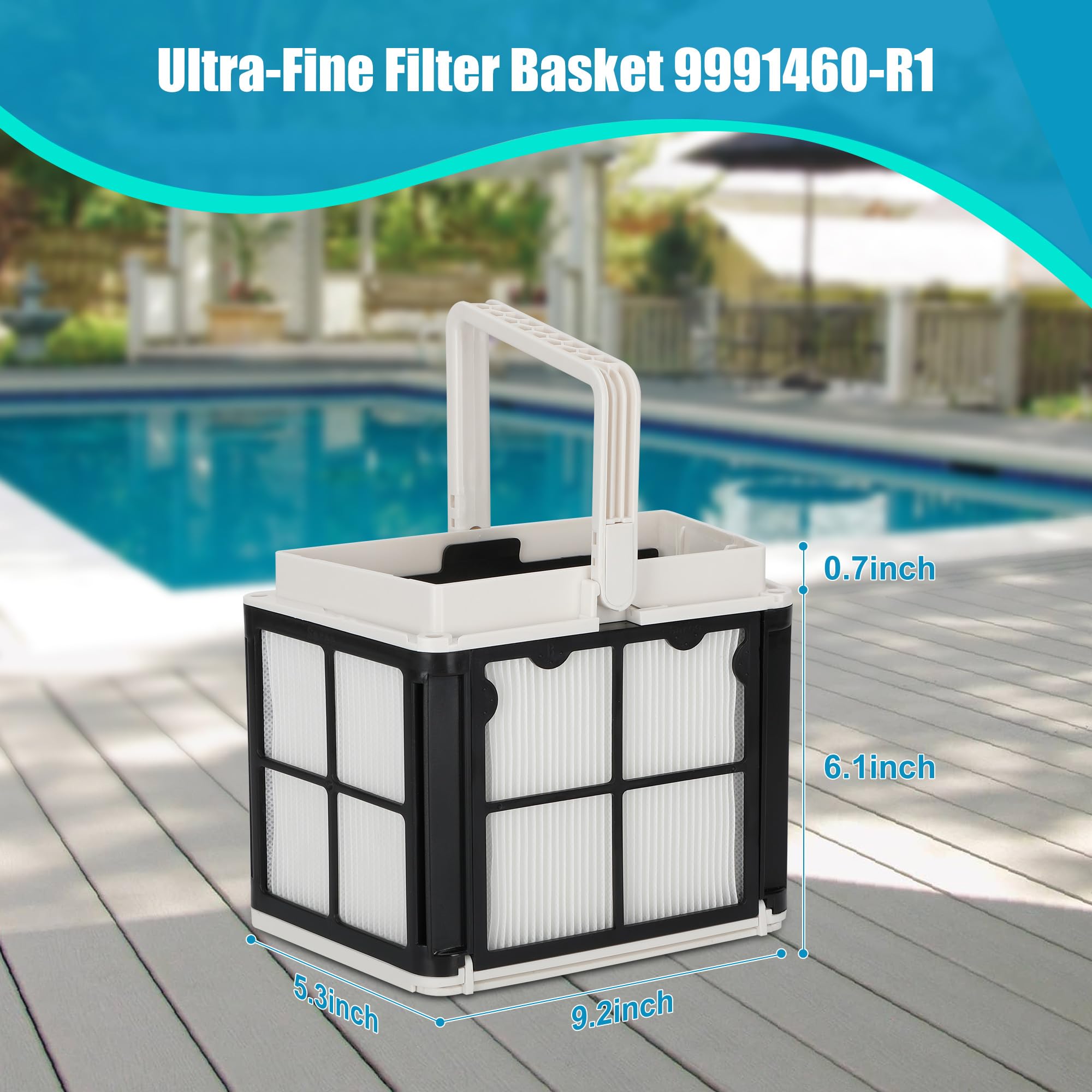 Saree 9991460 ultra-fine filter basket for Cayman boosts filtration.