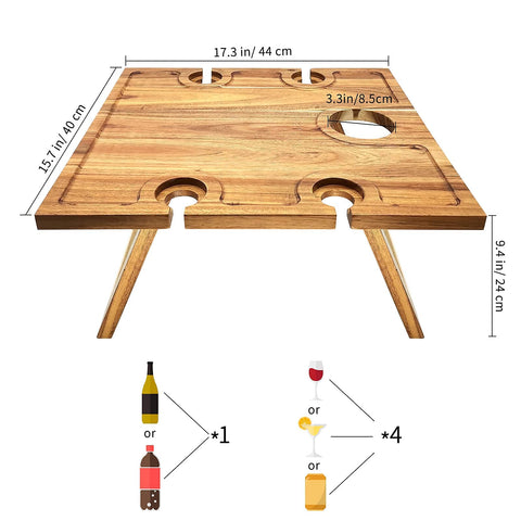 SASIDO charcuterie board tray provides a large surface for snacks and wine pairings.