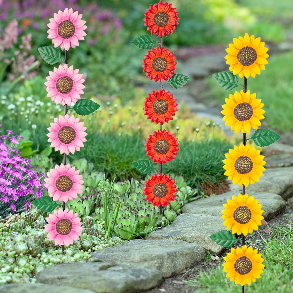 SATHGA sunflower outdoor decor borders flower beds