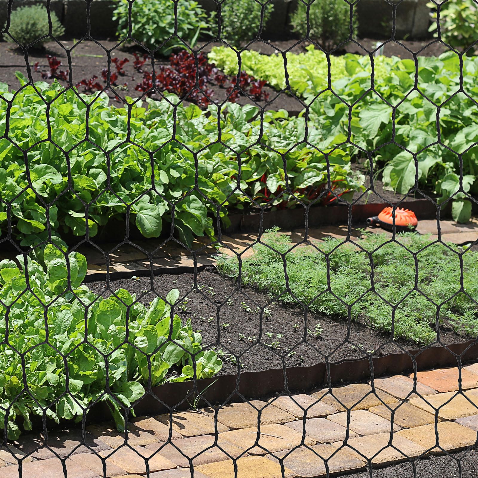 SATINIOR garland frame with chicken wire net and 0.6-inch holes
