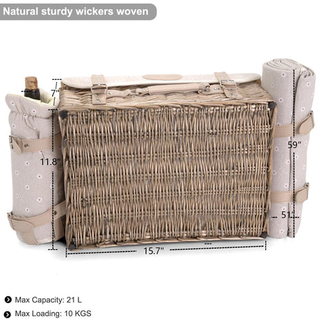 SatisInside leatherette handle and canvas strap enable comfortable carrying