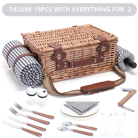 SatisInside PU handle and leather straps ensure easy carrying and secure utensils