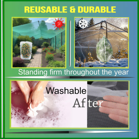 SATOCVAY all-season netting covers tomatoes and berries while keeping airflow.