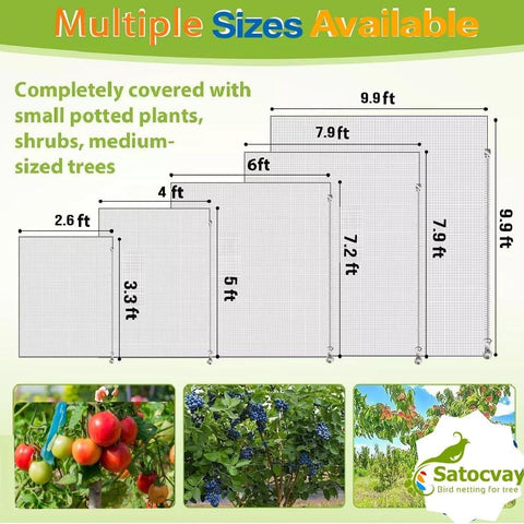 SATOCVAY foldable storage netting saves space when not in use.