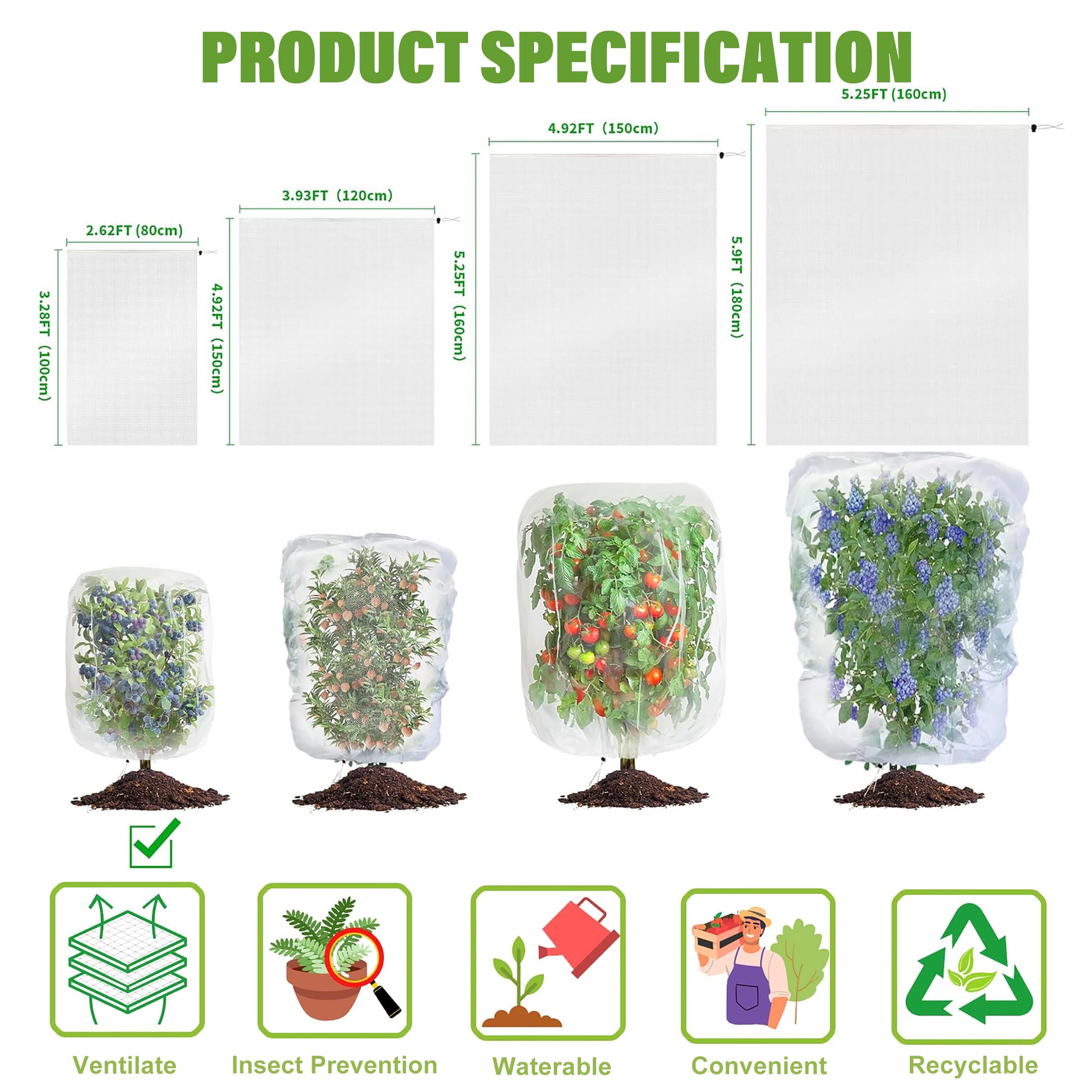 SATXTREM four pack covers multiple plants for versatile protection.