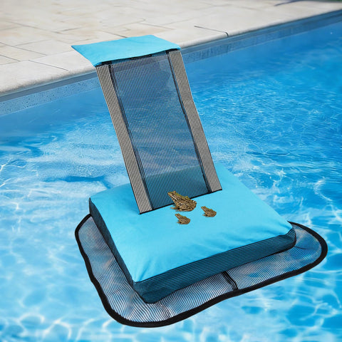 Saugnlbs pool animal escape ramp in action helping a critter climb out safely