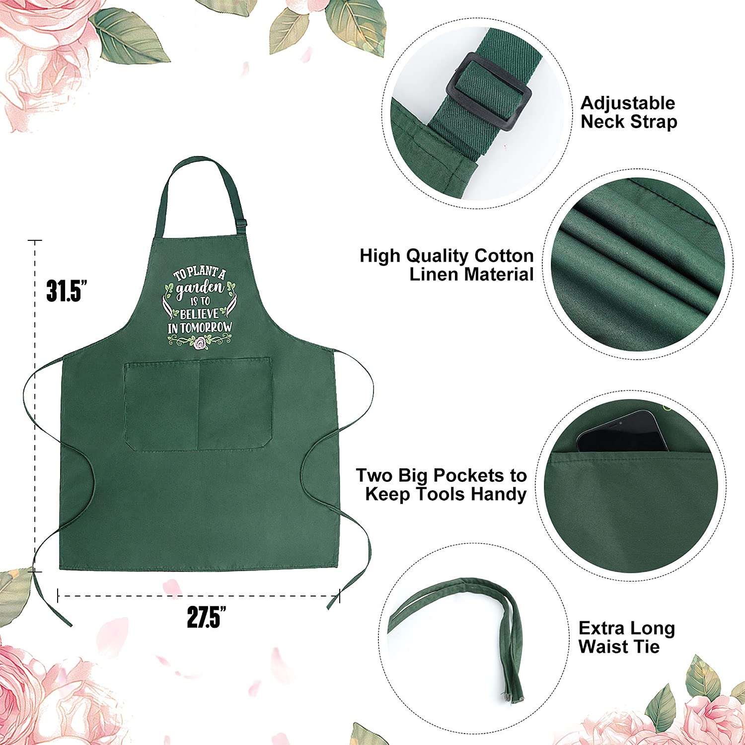 Saukore gift-ready apron arrives in elegant packaging for gardeners and cooks.