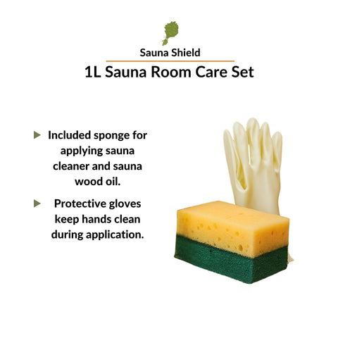 Sauna Shield applicator sponge for precise oil or cleaner application
