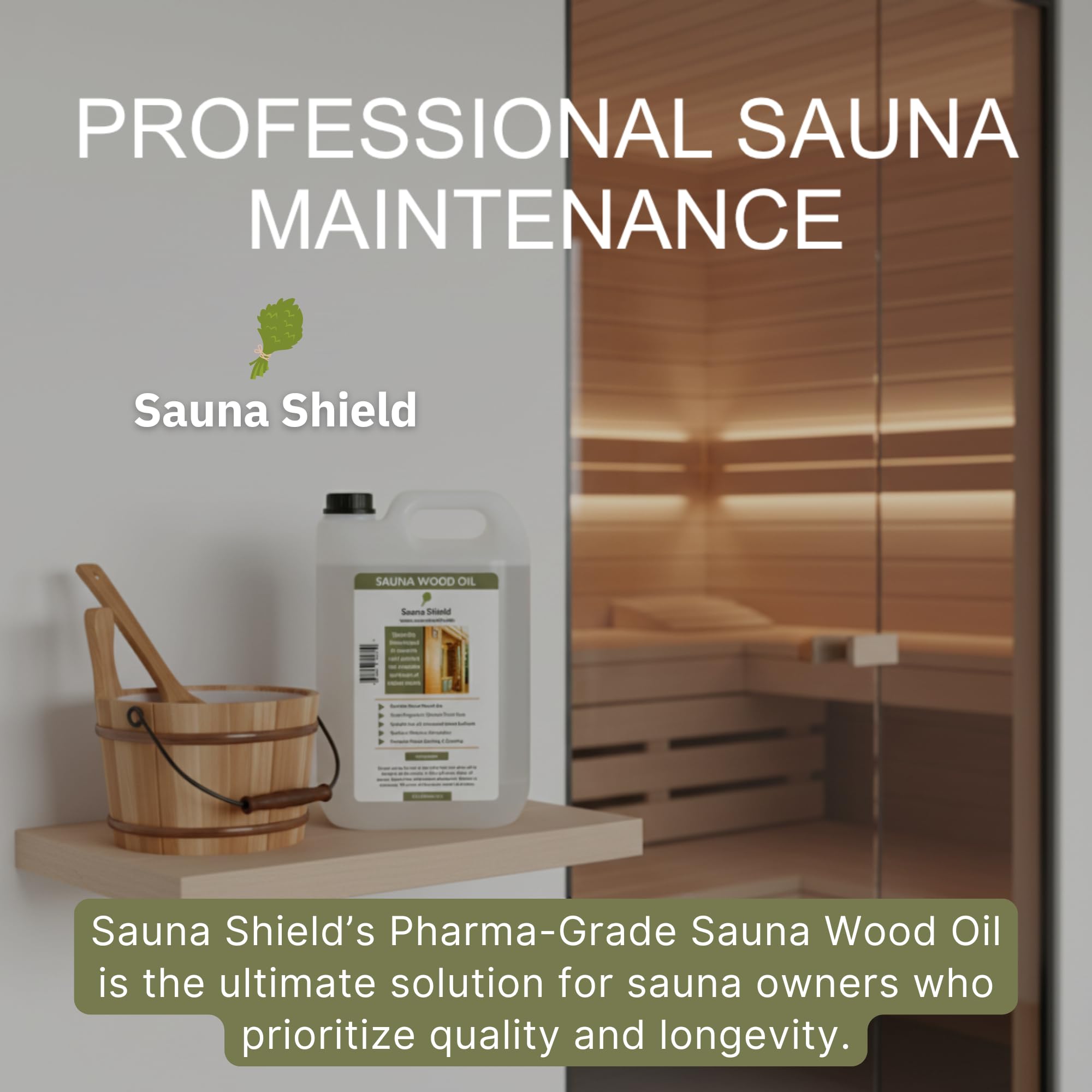 Sauna Shield solvent-free formula without fragrances